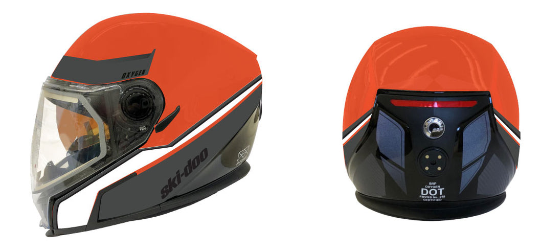 Ski-Doo BRP Orange Helmet Decals (Elite Z)