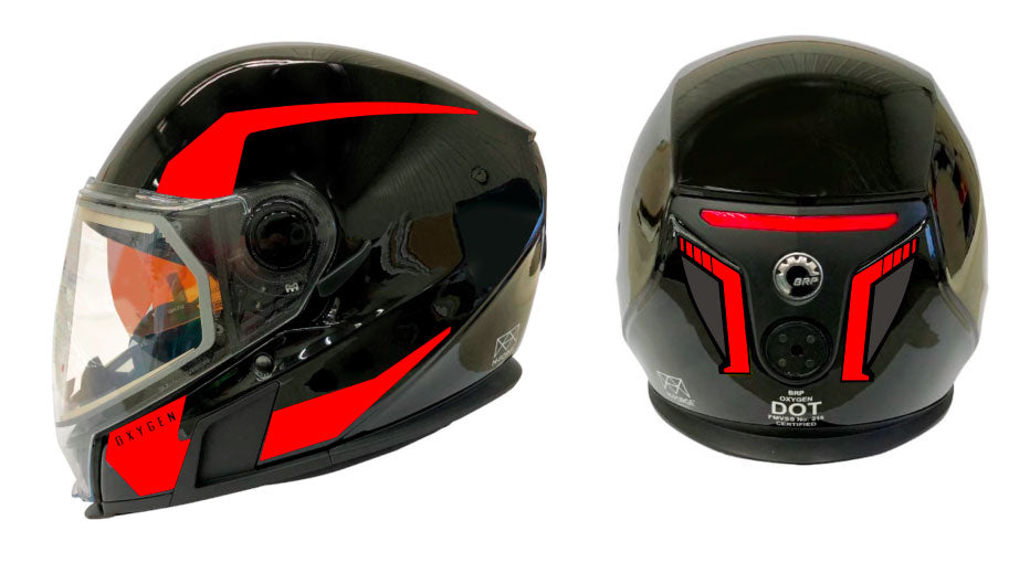 Ski-Doo BRP Helmet Decals OP 2 (Sektor) Red